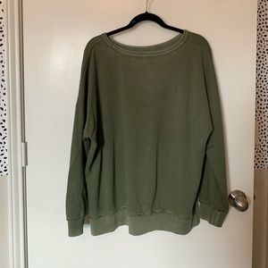 Green sweatshirt